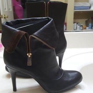 Coach brown leather bootie